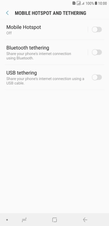 Press Mobile Hotspot.