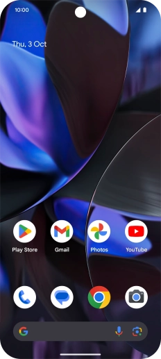 Slide two fingers downwards starting from the top of the screen.