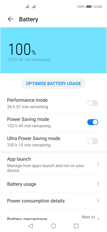 Press the Home key to return to the home screen.