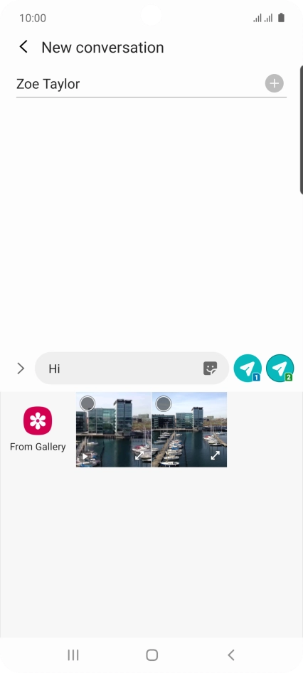 Press From Gallery and go to the required folder.
