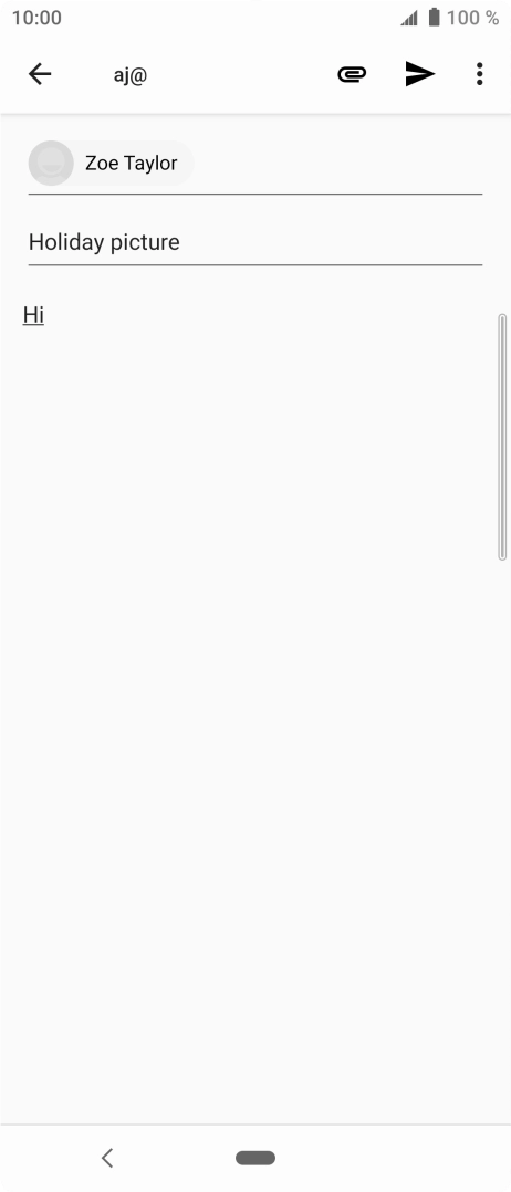 Press the attachment icon.
