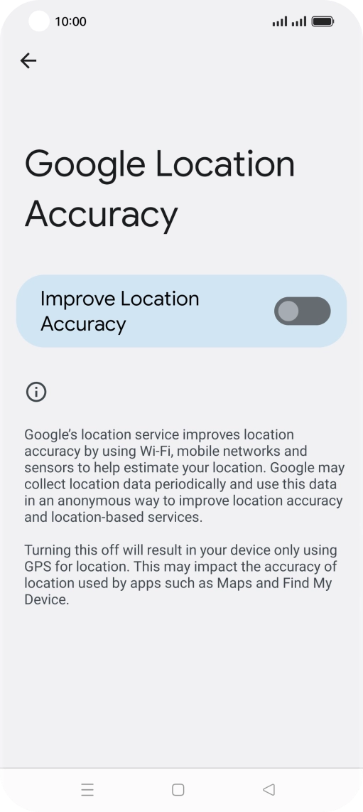 If you press the indicator next to 