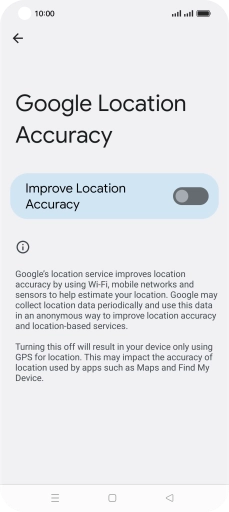 If you press the indicator next to 