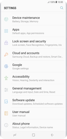 Press Cloud and accounts.