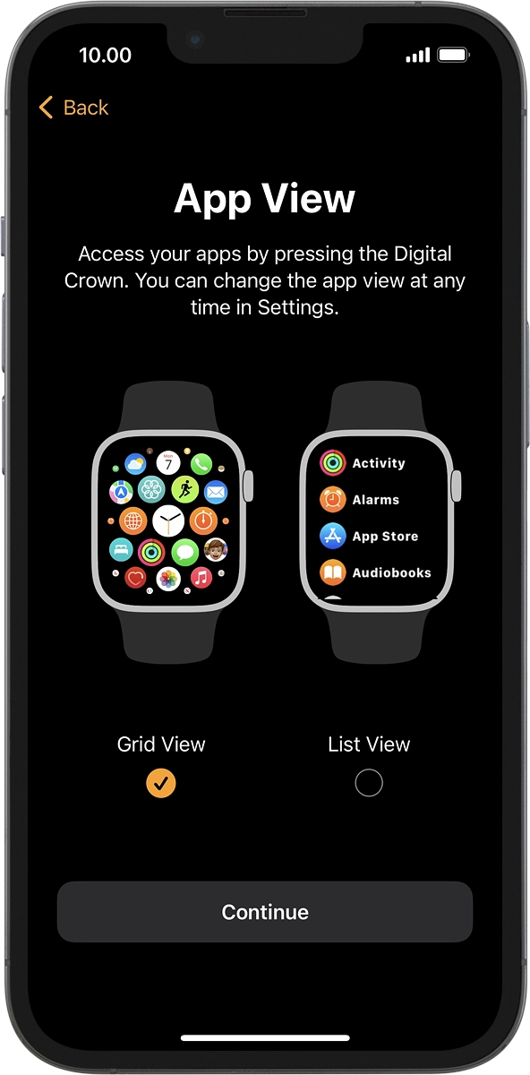 On your phone: Press the required setting.