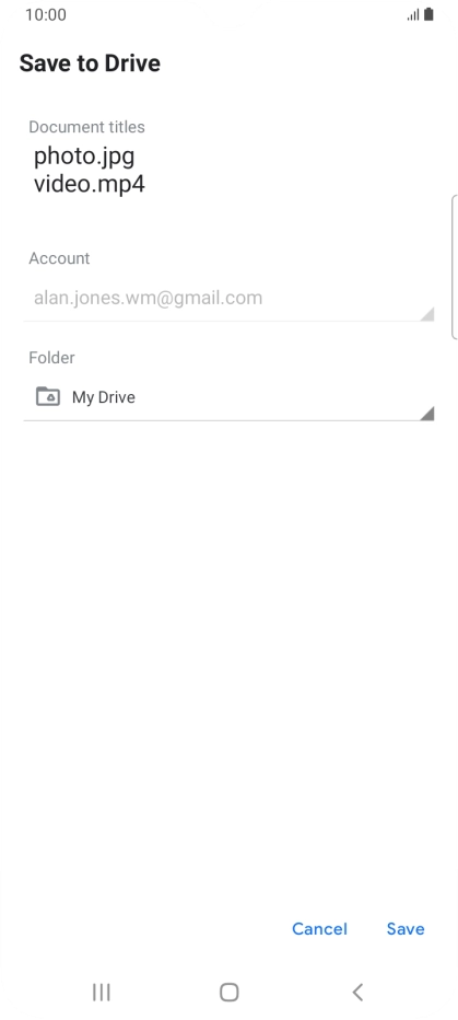 Press the field below 