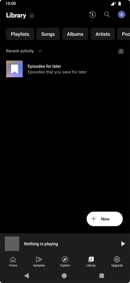 Press the drop down list.