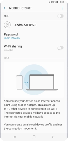 Press the menu icon.