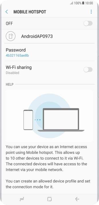 Press the menu icon.