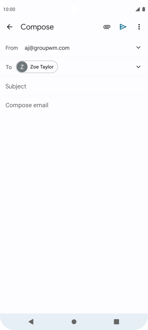 Press Subject and key in the required subject.