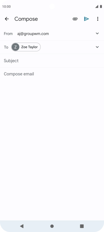 Press Subject and key in the required subject.