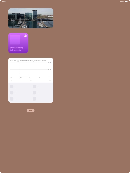 Press and hold the required Widget Stack.