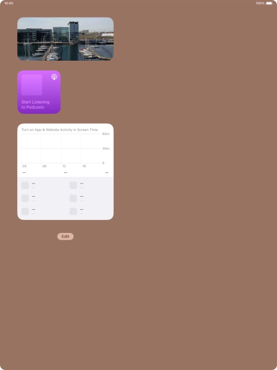 Press and hold the required Widget Stack.