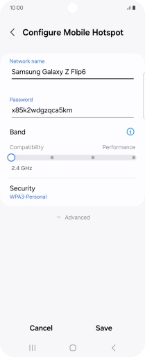 Press the field below 