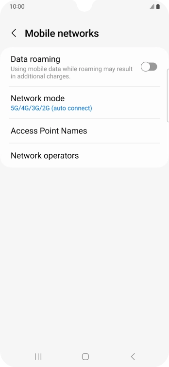 Press Access Point Names.