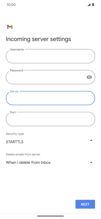 Press the field below 