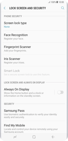 Press the Home key to return to the home screen.