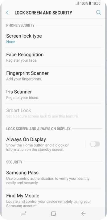 Press the Home key to return to the home screen.