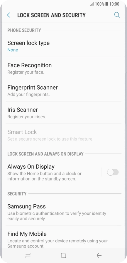 Press the Home key to return to the home screen.