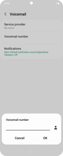 Key in +447953222222 and press OK.