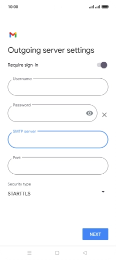 Press the field below 