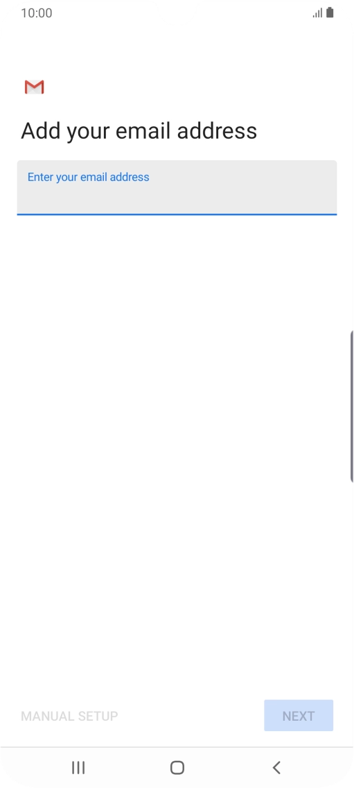 Press the field below 