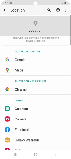 Press the required app.