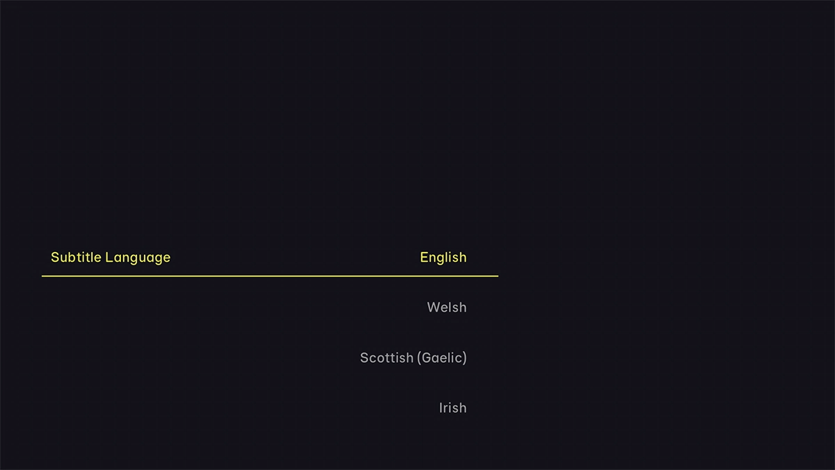 Highlight the required language.