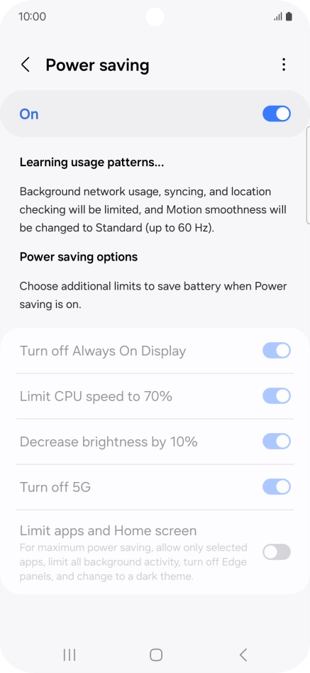 Press the Home key to return to the home screen.