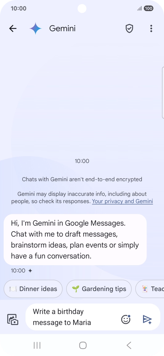 Write or say in your own words which topic you would like to use.