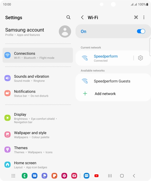 Press the Home key to return to the home screen.