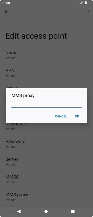 Key in 149.254.201.135 and press OK.