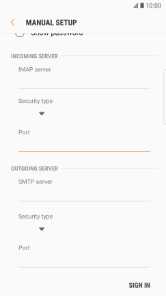 Press the field below 