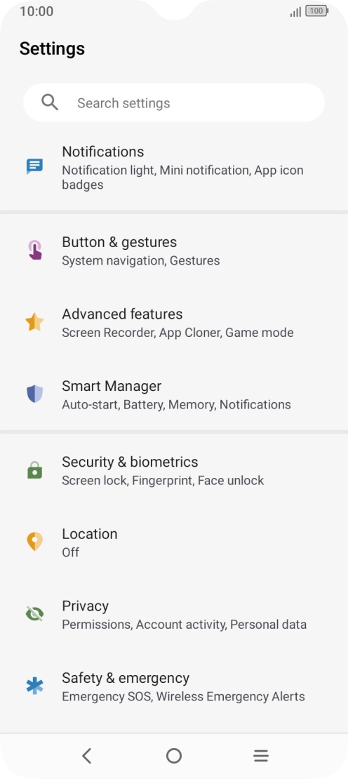Press Smart Manager.