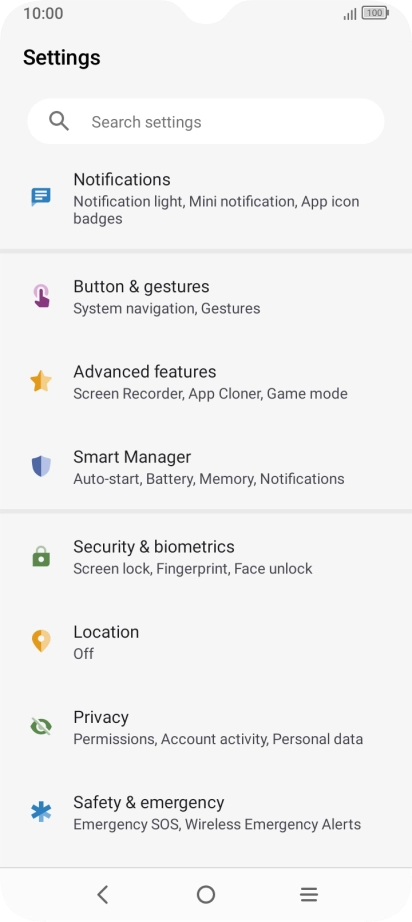 Press Smart Manager.
