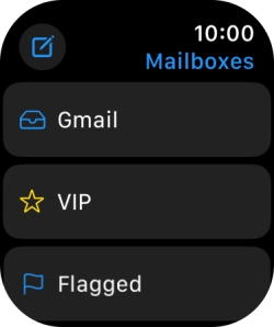 Press the required email account.