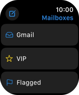 Press the required email account.