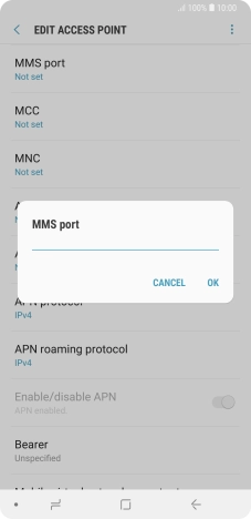 Key in 8080 and press OK.