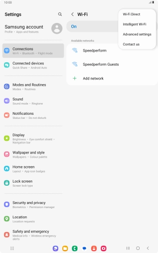 Press Intelligent Wi-Fi.