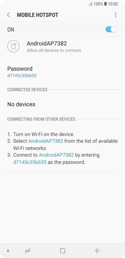 Press the Home key to return to the home screen.
