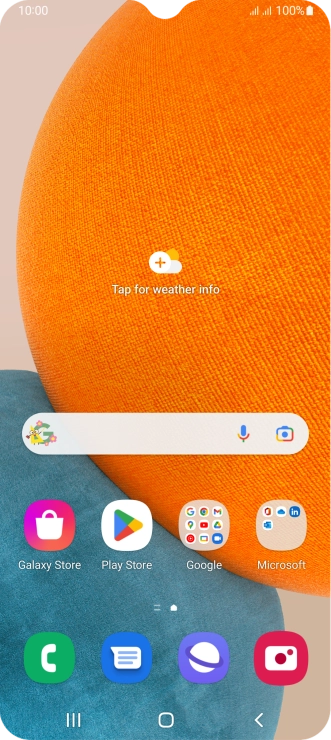 Slide your finger upwards on the screen.