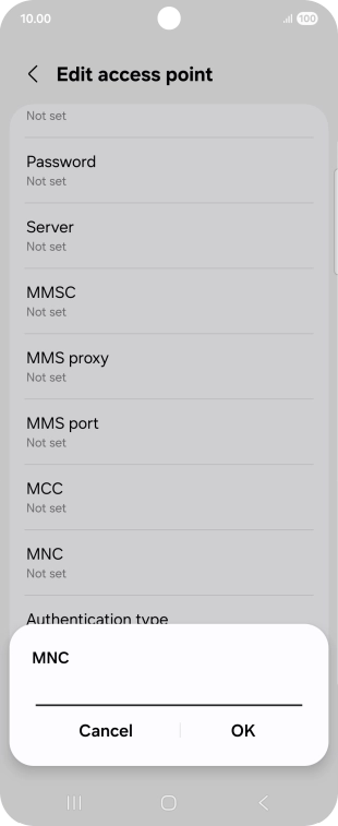 Key in 33 and press OK.