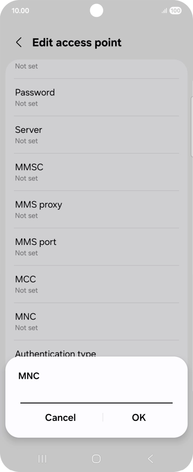 Key in 33 and press OK.