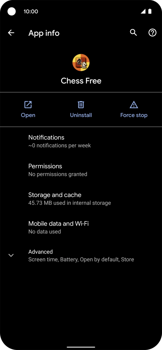 Press Storage and cache.