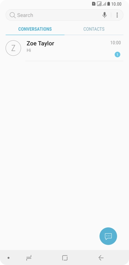 Press the new message icon.