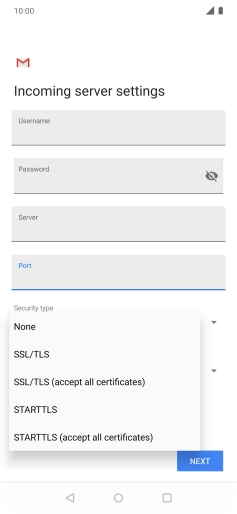 Press None to turn off the function.