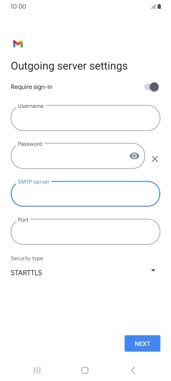 Press the field below 