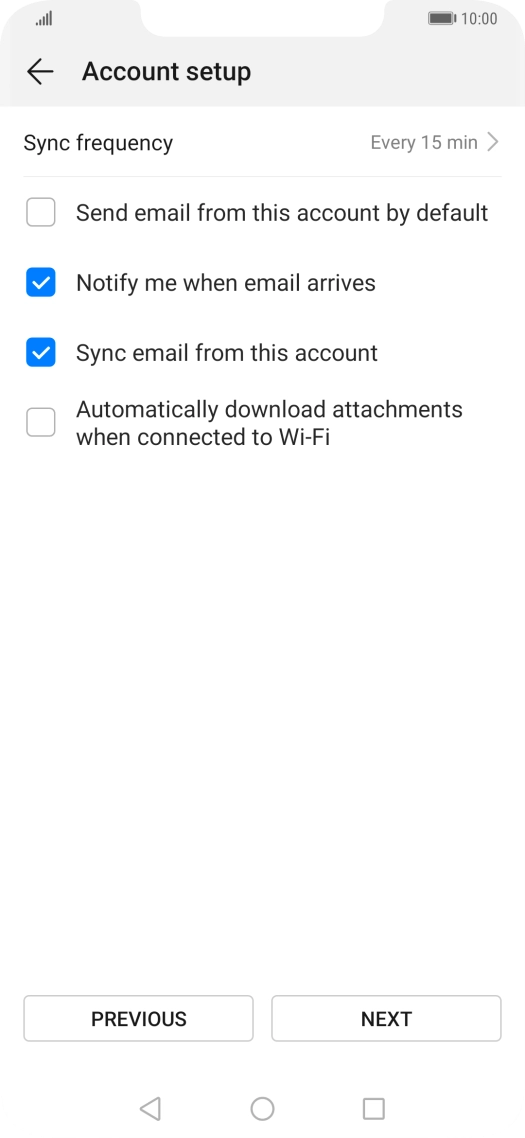 Press Sync frequency.