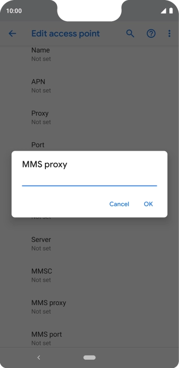 Key in 149.254.201.135 and press OK.