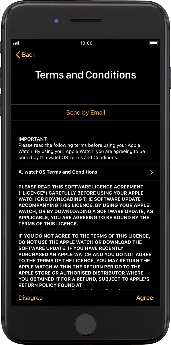 On your phone: Press Agree.